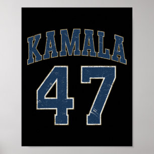 Poster Kamala 47 Vírgula Presidente Kamala Harris Wheimer
