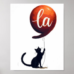 Poster Kamala Cat Comma La Cat Tee Chilless Cat Lady Kam