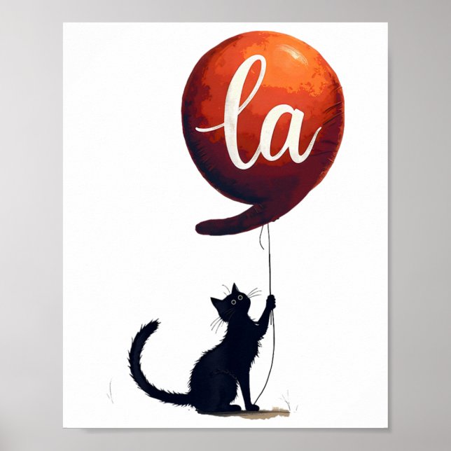 Poster Kamala Cat Comma La Cat Tee Chilless Cat Lady Kam (Frente)