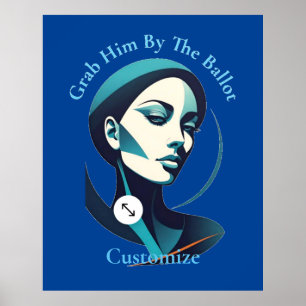 Poster Kamala Cat Lady 2024 Ballot Thunder_Cove