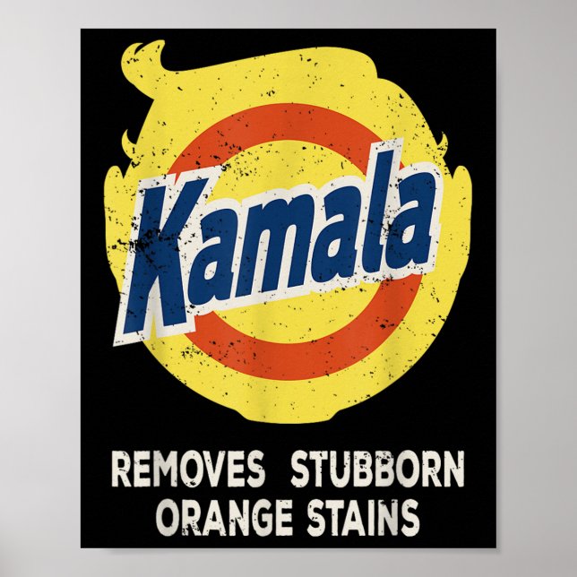 Poster Kamala Detergent Remove Tripas De Laranja Tetrais (Frente)