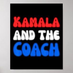 Poster Kamala E O Treinador Harris Eleição Presidencial V