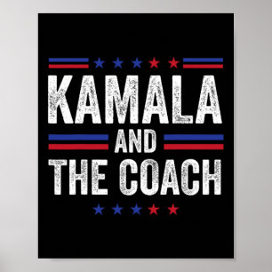 Poster Kamala E O Treinador Mulheres Girk Homens Suporte 