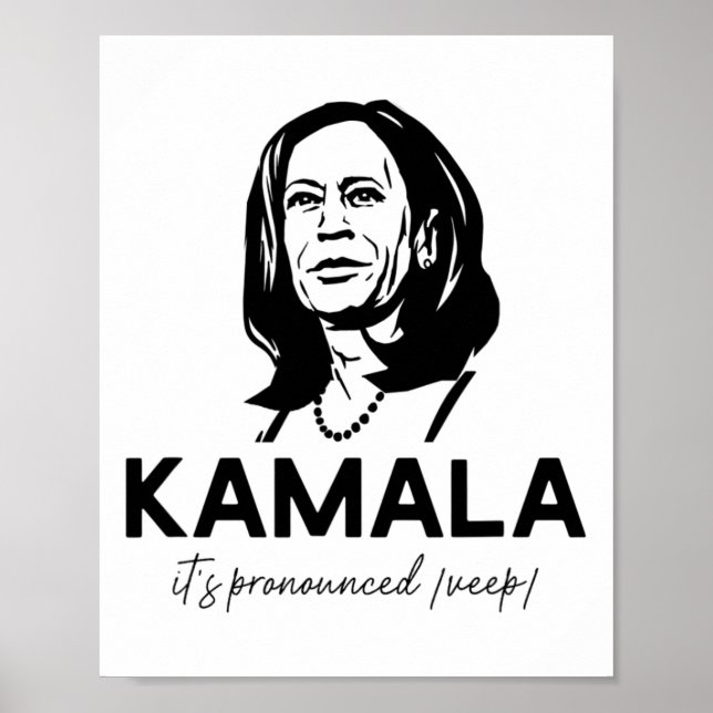 Poster Kamala é o Vice-presidente Harris (Frente)