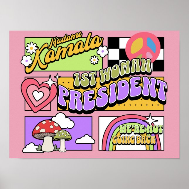 Poster Kamala Harris 1rua Presidente Inauguração (Frente)