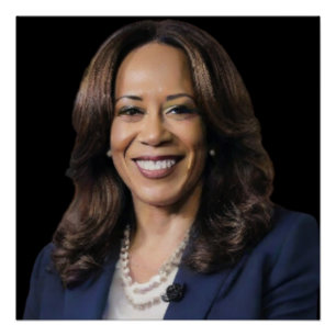 Póster Kamala Harris 2024 1rua índia Melanina Sista