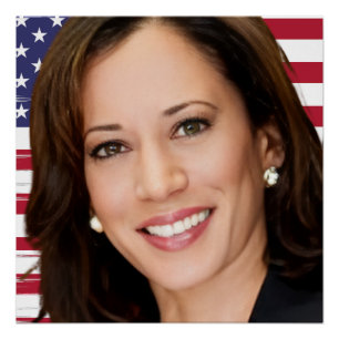 Póster Kamala Harris 2024 meu presidente é negro e famoso