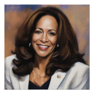 Póster Kamala Harris 2024, Mulher Negra Indiana Magic