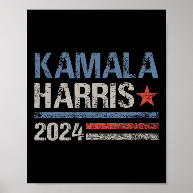 Poster Kamala Harris 2024 Para A Campanha Eleitoral Do Pr (Frente)
