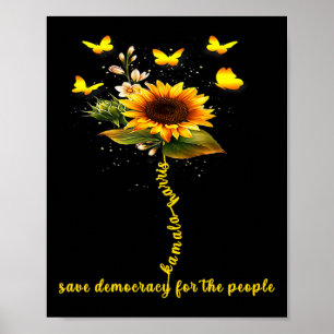 Poster Kamala Harris 2024 Salva A Democracia Para As Pess