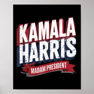 Poster Kamala Harris 2024 Sra. Presidente Kamala 47 EUA E