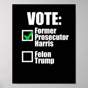 Poster Kamala Harris 2024 - Vote Ex-Procurador Harris