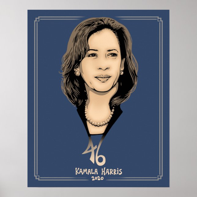 Póster Kamala Harris 46 (Frente)