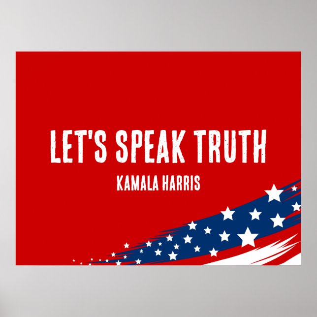 Poster Kamala Harris Cote Fala Verdade (Frente)