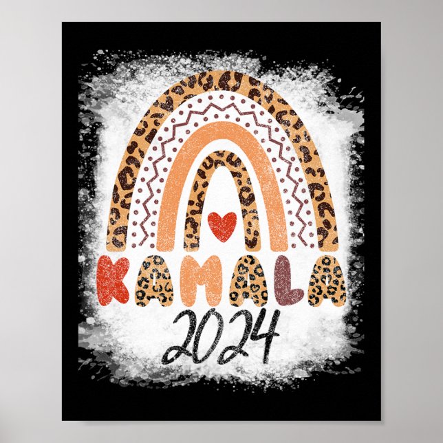 Poster Kamala Harris é presidente feminino (Frente)
