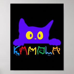 Poster Kamala Harris Funny Cat Letting Typografia Alpha