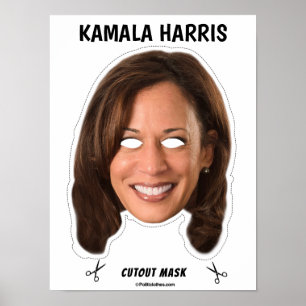 Poster KAMALA HARRIS Halloween Mask