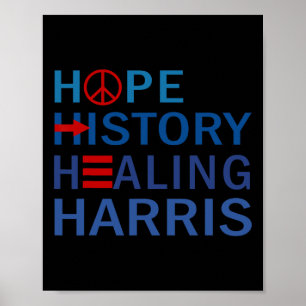 Poster Kamala Harris História da Esperança Curando Harris