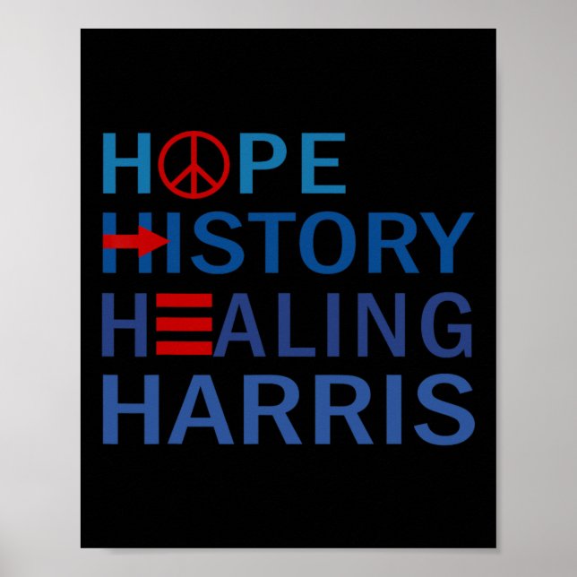 Poster Kamala Harris História da Esperança Curando Harris (Frente)