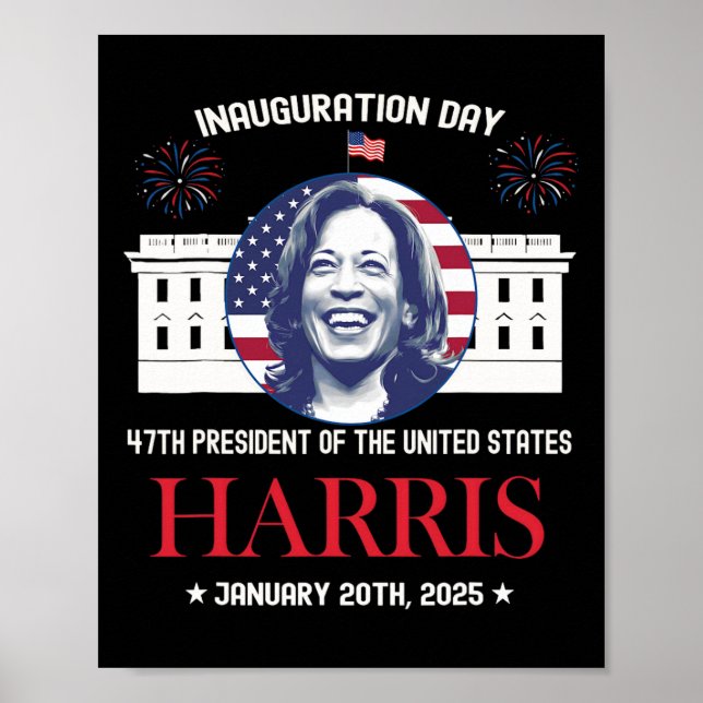 Poster Kamala Harris Inauguration Day 2025 Madam 47th Pre (Frente)