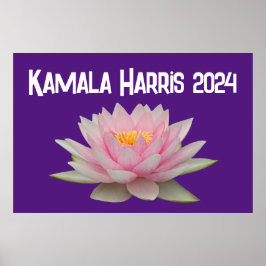 Poster Kamala Harris Lotus 2024