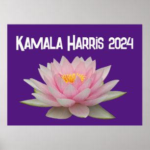 Poster Kamala Harris Lótus 2024
