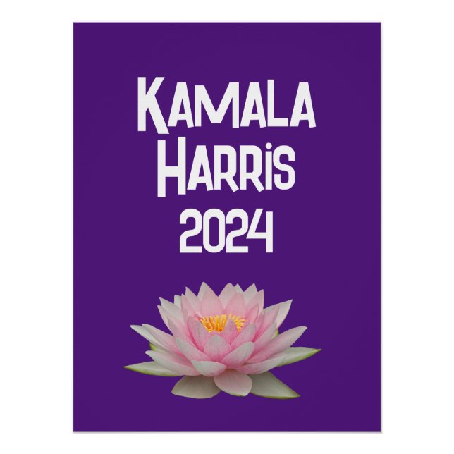 Póster Kamala Harris Lótus 2024 (Frente)