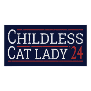 Póster Kamala Harris - Mulher Gato Infantil 2024 I