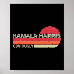 Poster Kamala Harris Obviamente. Harris Obviamente