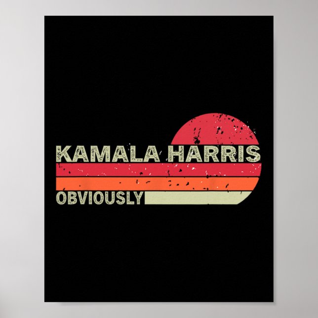 Poster Kamala Harris Obviamente. Harris Obviamente (Frente)