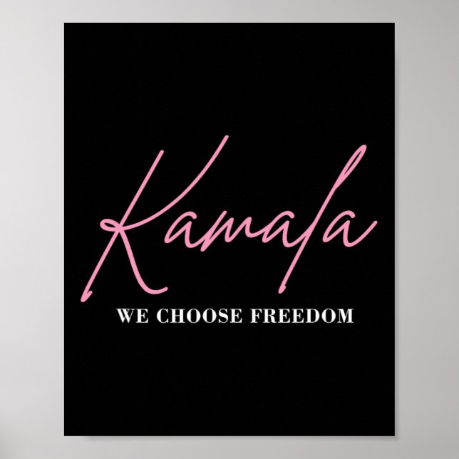 Poster Kamala Harris Para A Liberdade Eleitoral Do Presid (Frente)
