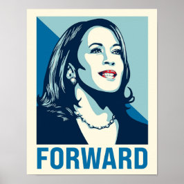 Poster Kamala Harris para frente 11x14