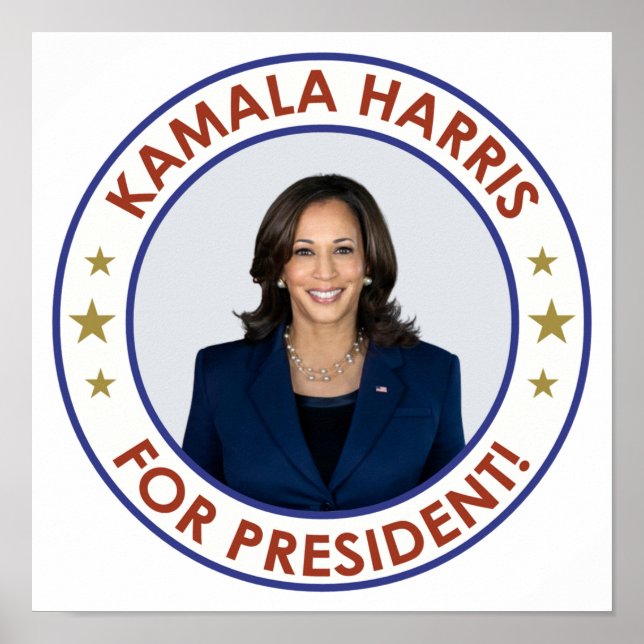 POSTER KAMALA HARRIS PARA O PRESIDENTE! (Frente)