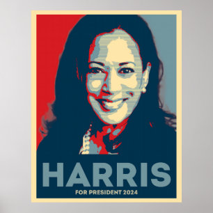 Poster Kamala Harris Para O Presidente 2024 - Esperança