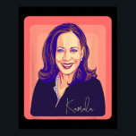 Poster Kamala Harris Senhora Presidente Pop Art Retrato<br><div class="desc">Kamala Harris Senhora Presidente Pop Art Retrato</div>