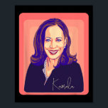Poster Kamala Harris Senhora Presidente Pop Art Retrato<br><div class="desc">Kamala Harris Senhora Presidente Pop Art Retrato</div>
