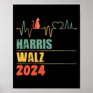 Poster Kamala Harris Tim Walz Walz Harris Walz Walz 202
