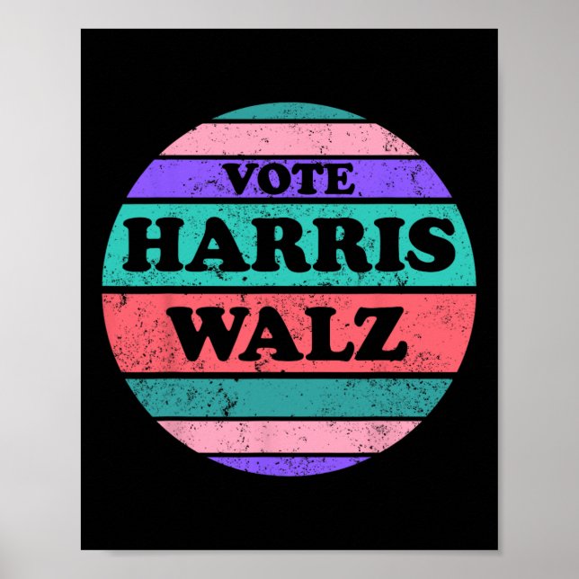 Poster Kamala Harris Tim WAlzheimer Presidente 2024  (Frente)