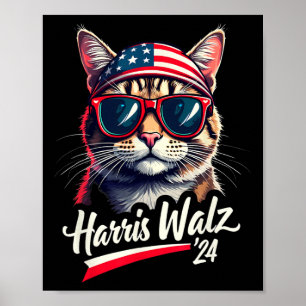 Poster Kamala Harris Tim Wheimer Cute Cat Presidente Engr