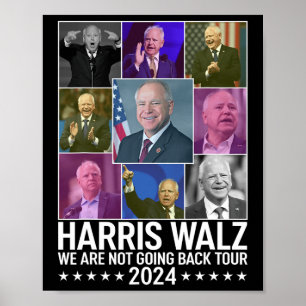 Poster Kamala Harris Tim Wheimer Não Voltaremos Para