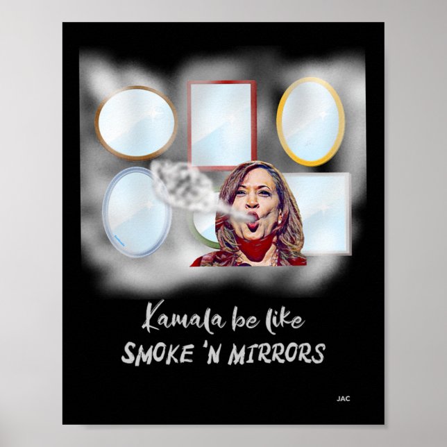 Poster Kamala Seja como Fumar em Espelhos (Frente)
