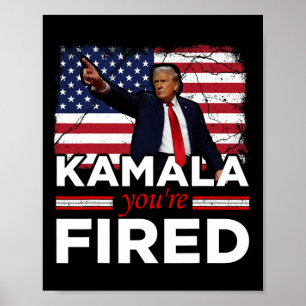 Poster Kamala Você Está Demitido Engraçado