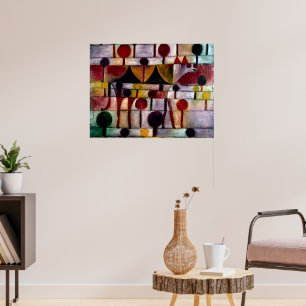 Poster Kamel em Rhythmischer Baumlandschaft Klein