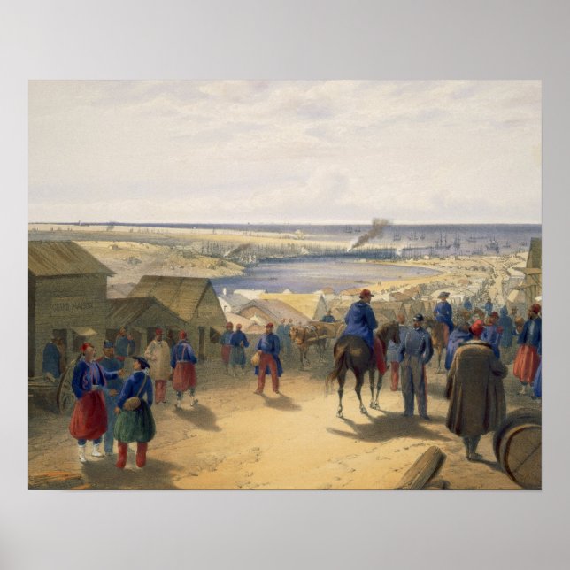 Poster Kamiesch, placa do "O Assento da Guerra no Oriente (Frente)