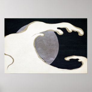 Poster Kamisaka Sekka Tatsunami (Uma Onda Cresting)