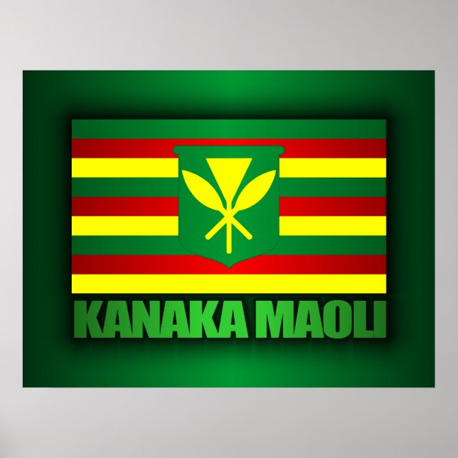 Poster Kanaka Maoli Flag (Frente)