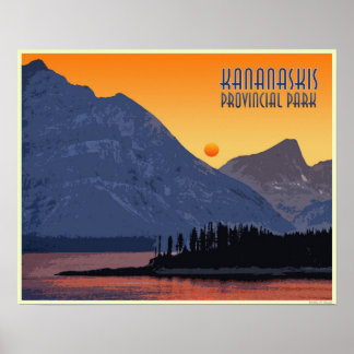 Póster Kananaskis, Alberta Canadá