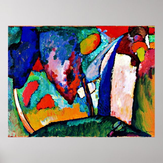 Poster Kandinsky - A Quebra de Água, (Frente)