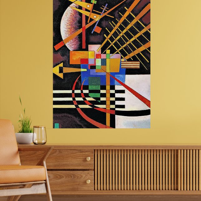 Poster Kandinsky - Acima e à Esquerda, (Sala de Estar 2)