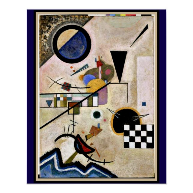 Póster Kandinsky - Acordos Opõem-se (Frente)